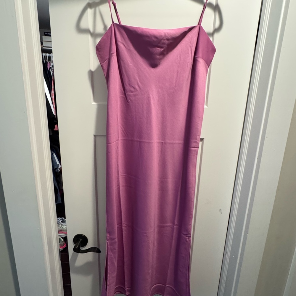Elegant Pink Slip Dress